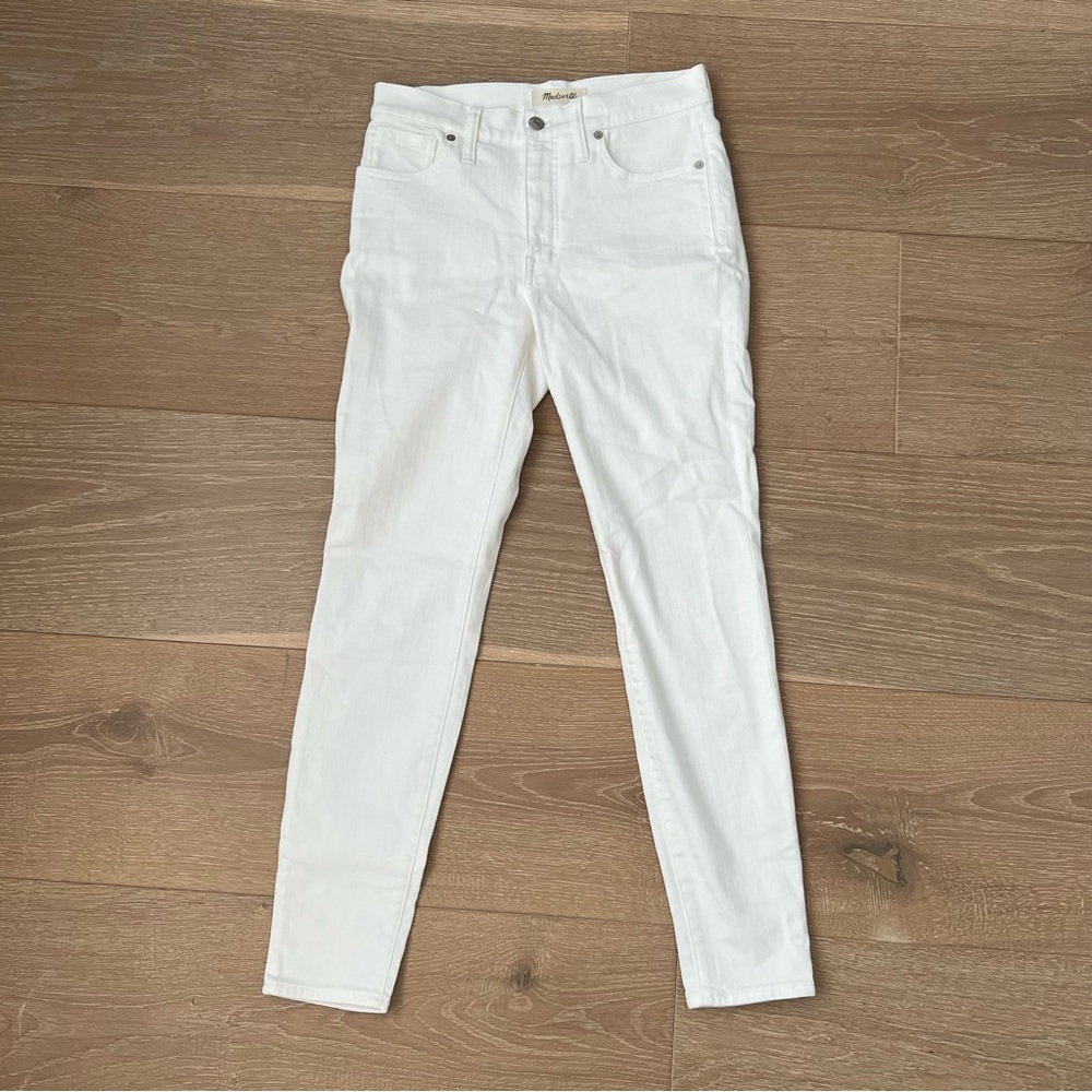 Madewell White 9” High Rise Skinny Jeans Size 27